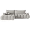 ECKSOFA Dandelino Hellgrau mit Bouclé-Bezug, links - Hellgrau/Schwarz, Kunststoff/Textil (275/168cm) - Selsey