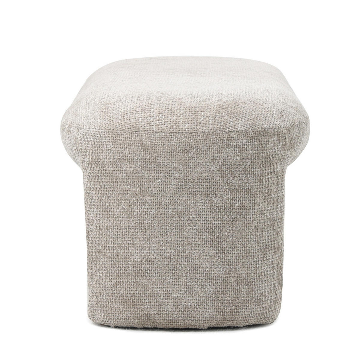 FLURBANK aus Stoff 110cm, taupe - Taupe, Textil (110/40/45cm) - Giga Meubel