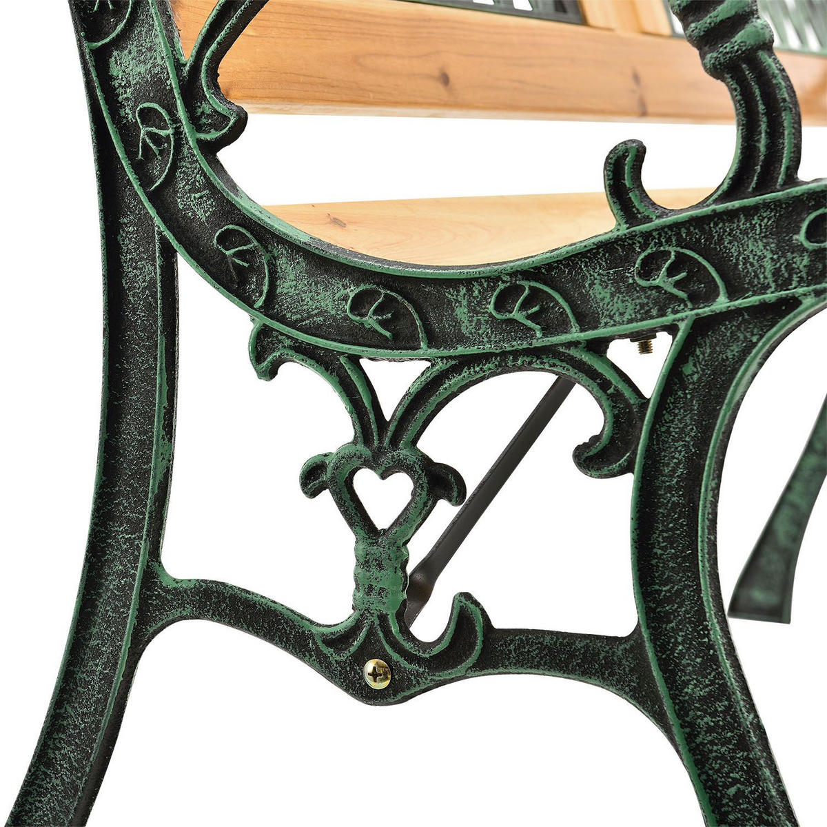 GARTENBANK Sanremo 2-Sitzer - Braun, Holz (122/73/54cm) - Juskys