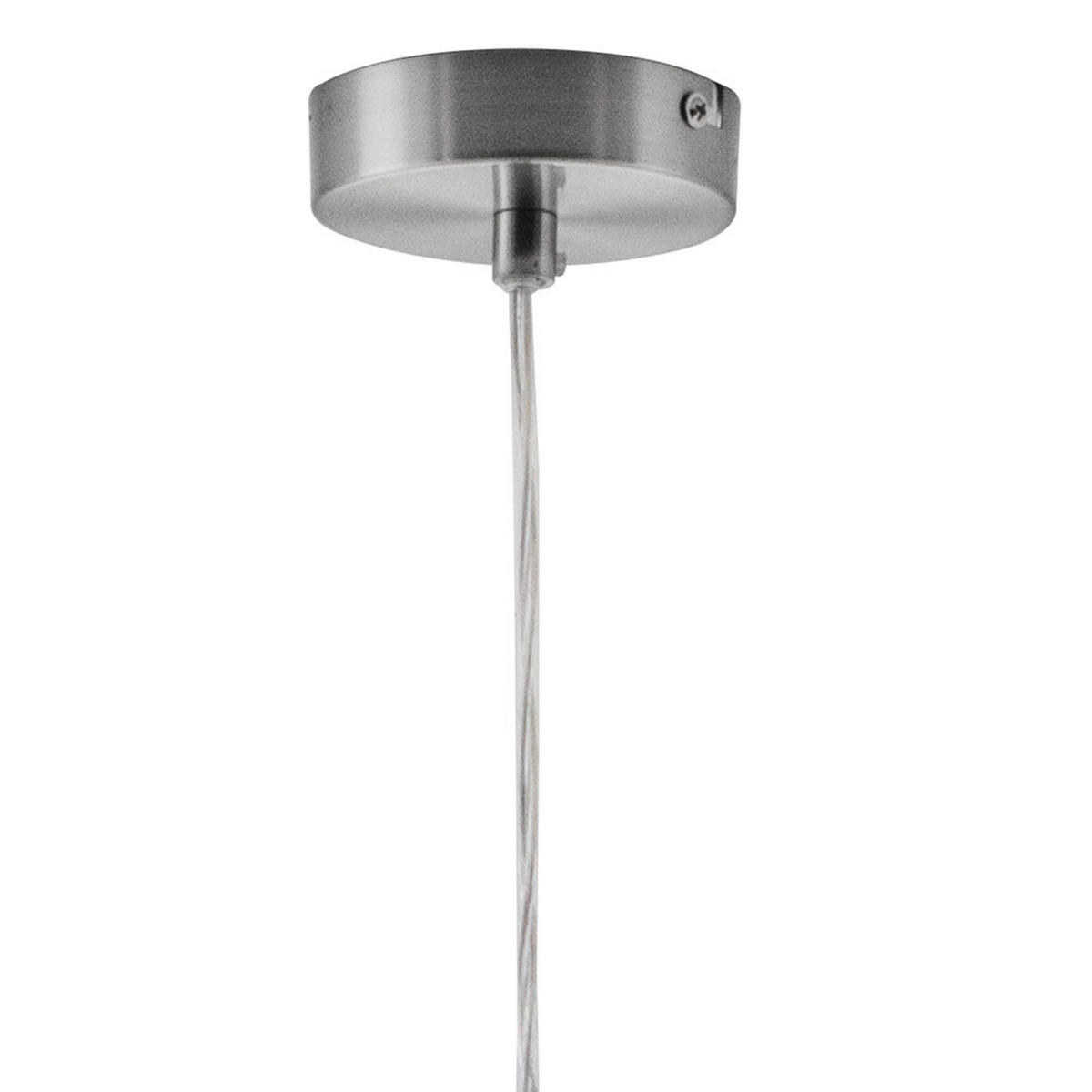 LED HÄNGELEUCHTE PASO Grau Silber - Grau, Glas (22/22/150cm) - Nowa