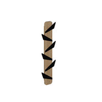 WANDGARDEROBE Alesta Eiche 10/75/4.5 cm - Eichefarben, Holzwerkstoff (10/75/4.5cm) - Decortie
