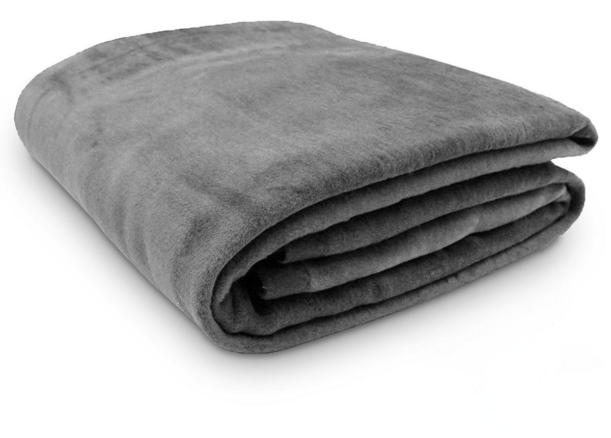 KUSCHELDECKE, 150x200 cm, 60% Baumwolle, 40% Polyacryl, Grau - Grau, Naturmaterialien (150/200cm) - Zollner