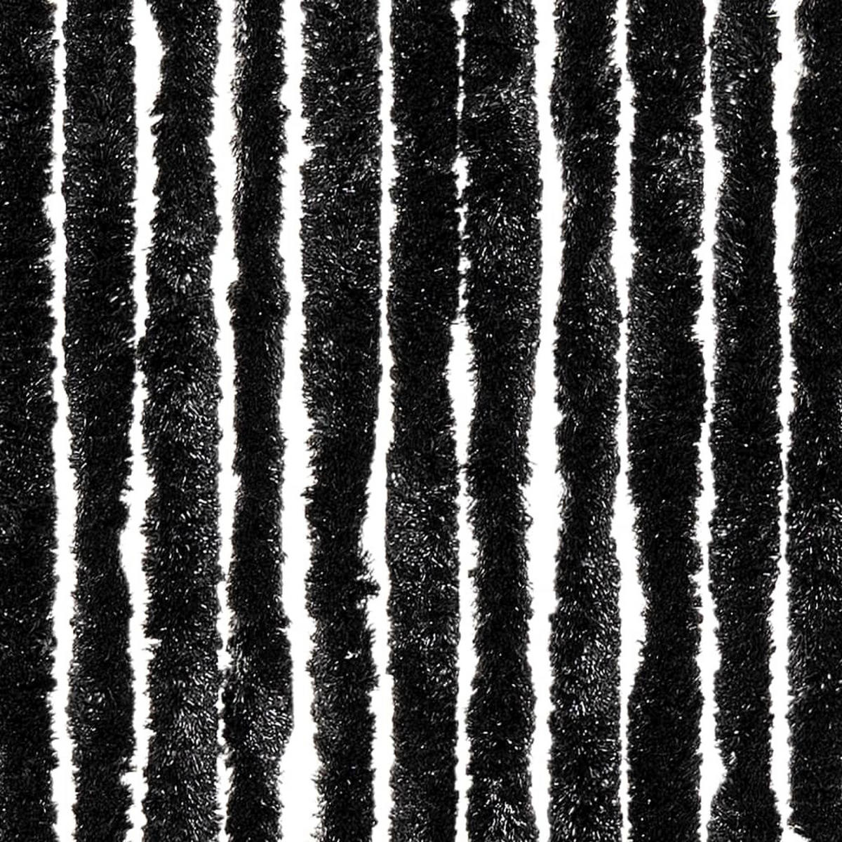 INSEKTENSCHUTZ-VORHANG Anthrazit 100/220 Cm Chenille - Anthrazit, Kunststoff (100/220/100cm) - vidaXL