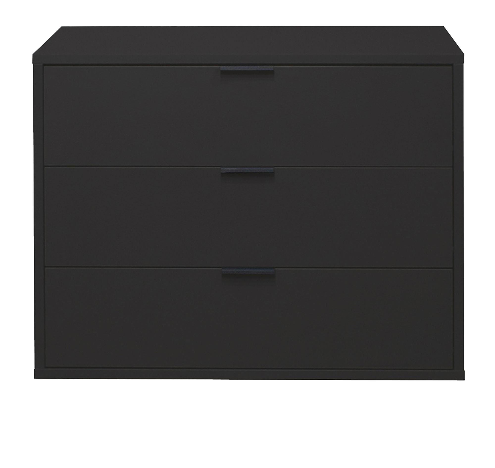KOMMODE Erna 81x45x67 Anthrazit matt Lack - Anthrazit, Holzwerkstoff (81/67/45cm) - 58aufmkessel