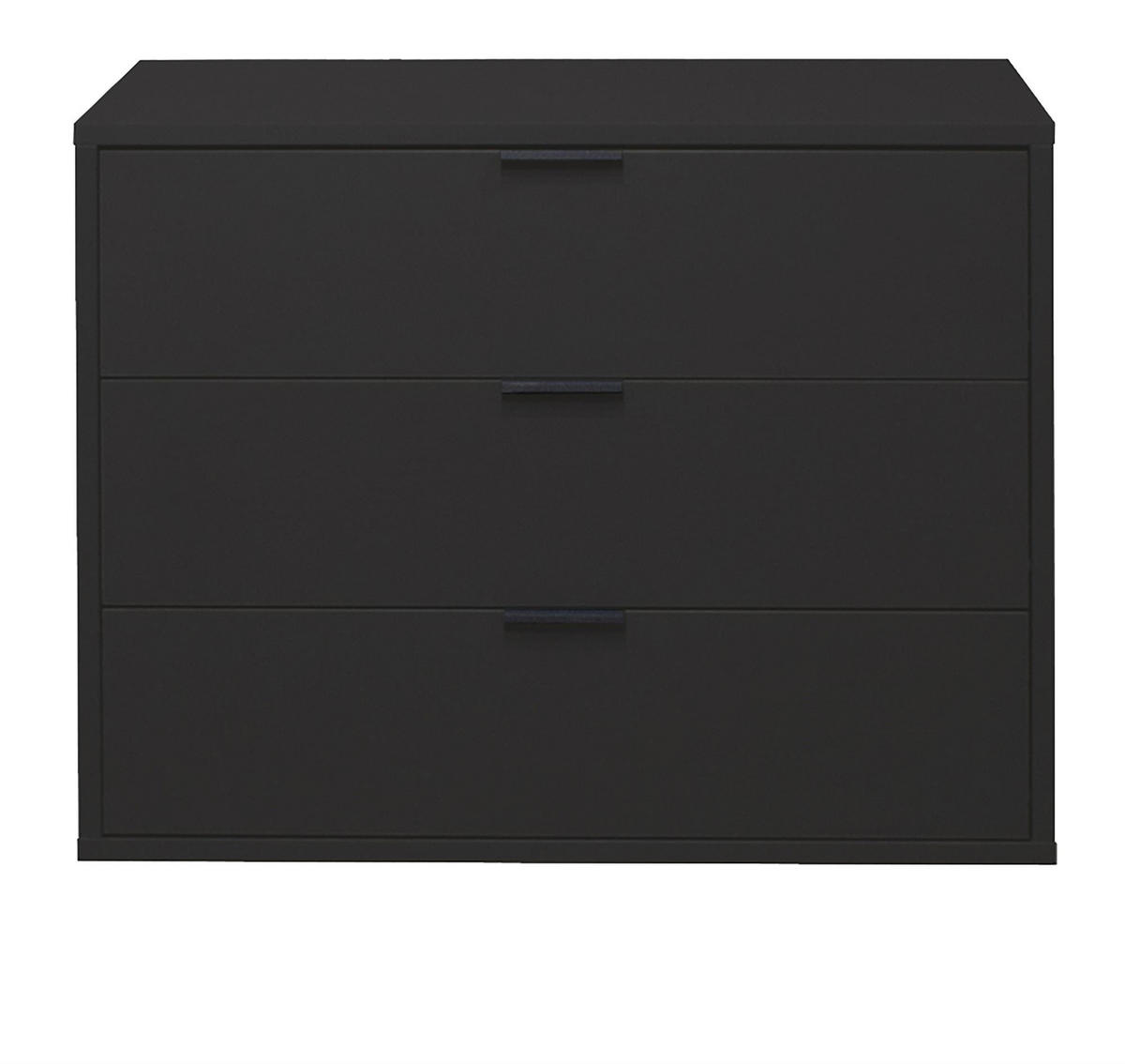 KOMMODE Erna 81x45x67 Anthrazit matt Lack - Anthrazit, Holzwerkstoff (81/67/45cm) - 58aufmkessel