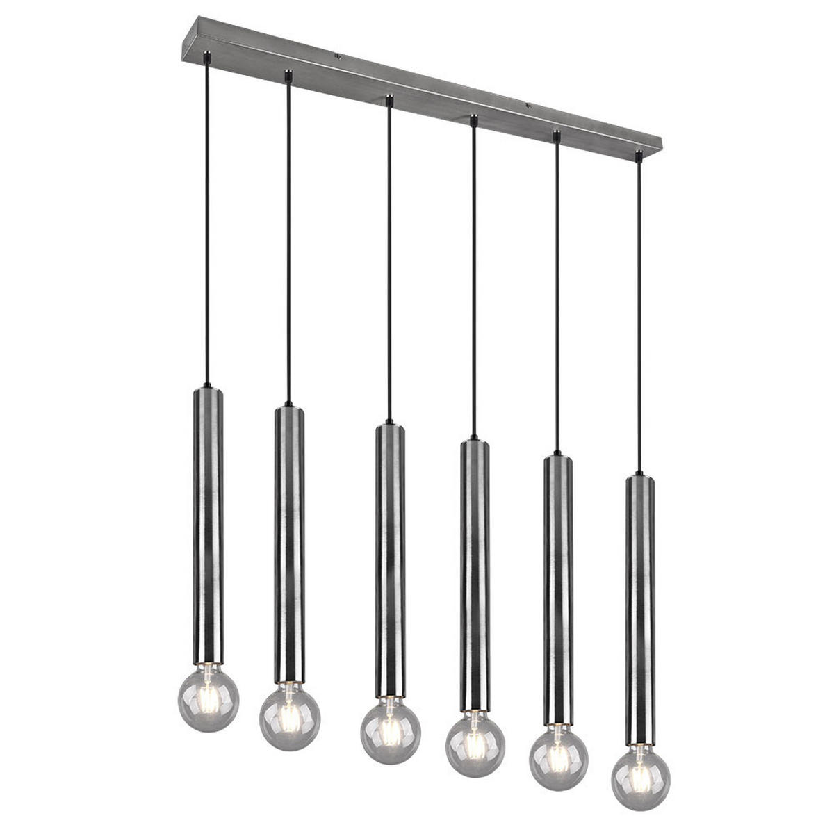 HÄNGELEUCHTE nickel matt Silber - Silberfarben, Metall (110/9/150cm)