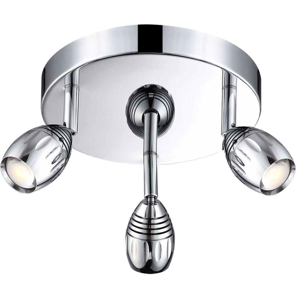 LED DECKENLEUCHTE Morelia Chrom Silber - Silberfarben, Metall (20/20/14cm) - Globo Lighting