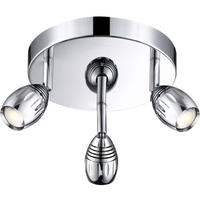 LED DECKENLEUCHTE Morelia Silber Acryl - Silberfarben, Metall (20/20/14cm) - Globo Lighting