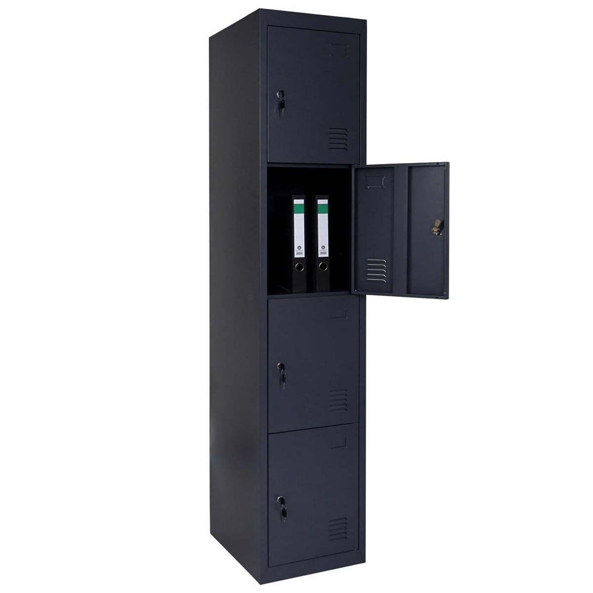 SPIND Saturn HxBxT 180x38x45cm Metall Anthrazit - Anthrazit, Metall (38/180/45cm) - PROREGAL