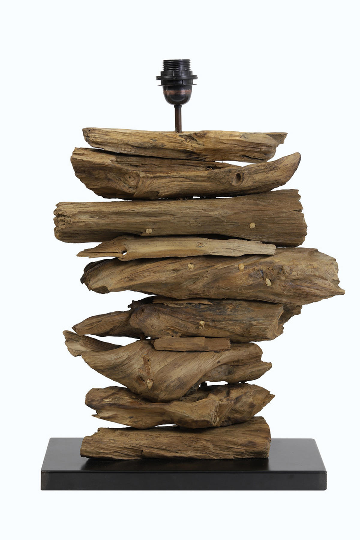 LAMPENFUSS Fury Braun 46/17/60 cm - Braun, Holz (46/17/60cm) - Light & Living