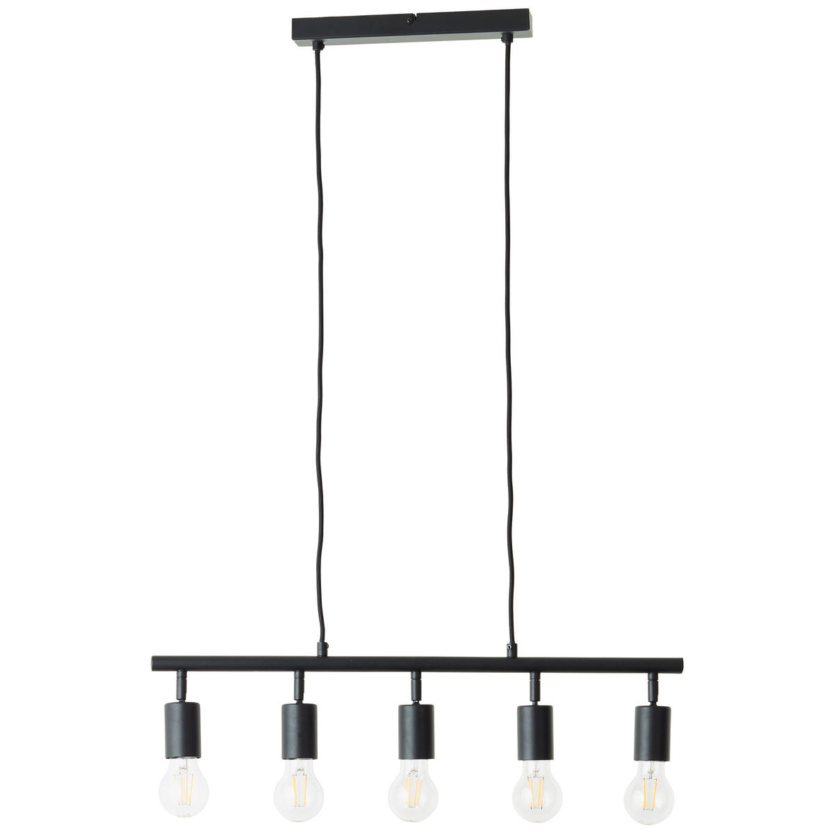 BALKENPENDEL Tiffany 99684/06 - Schwarz, Metall (6/63/90cm) - Brilliant