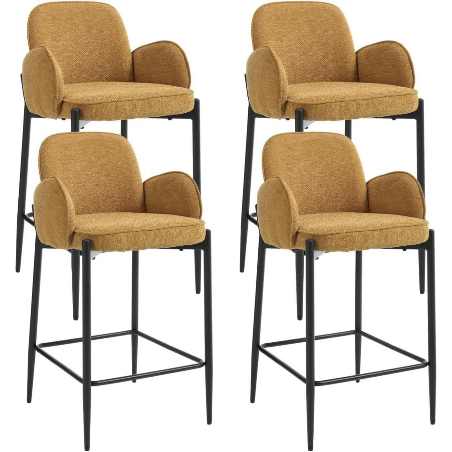 XXXLutz Barhocker Gelb 53x91x51 cm