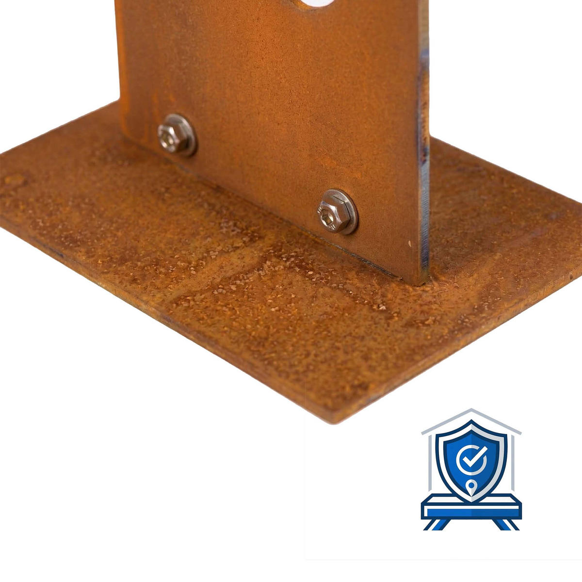 GARTENDEKO - Braun, Metall (15cm) - Relaxdays