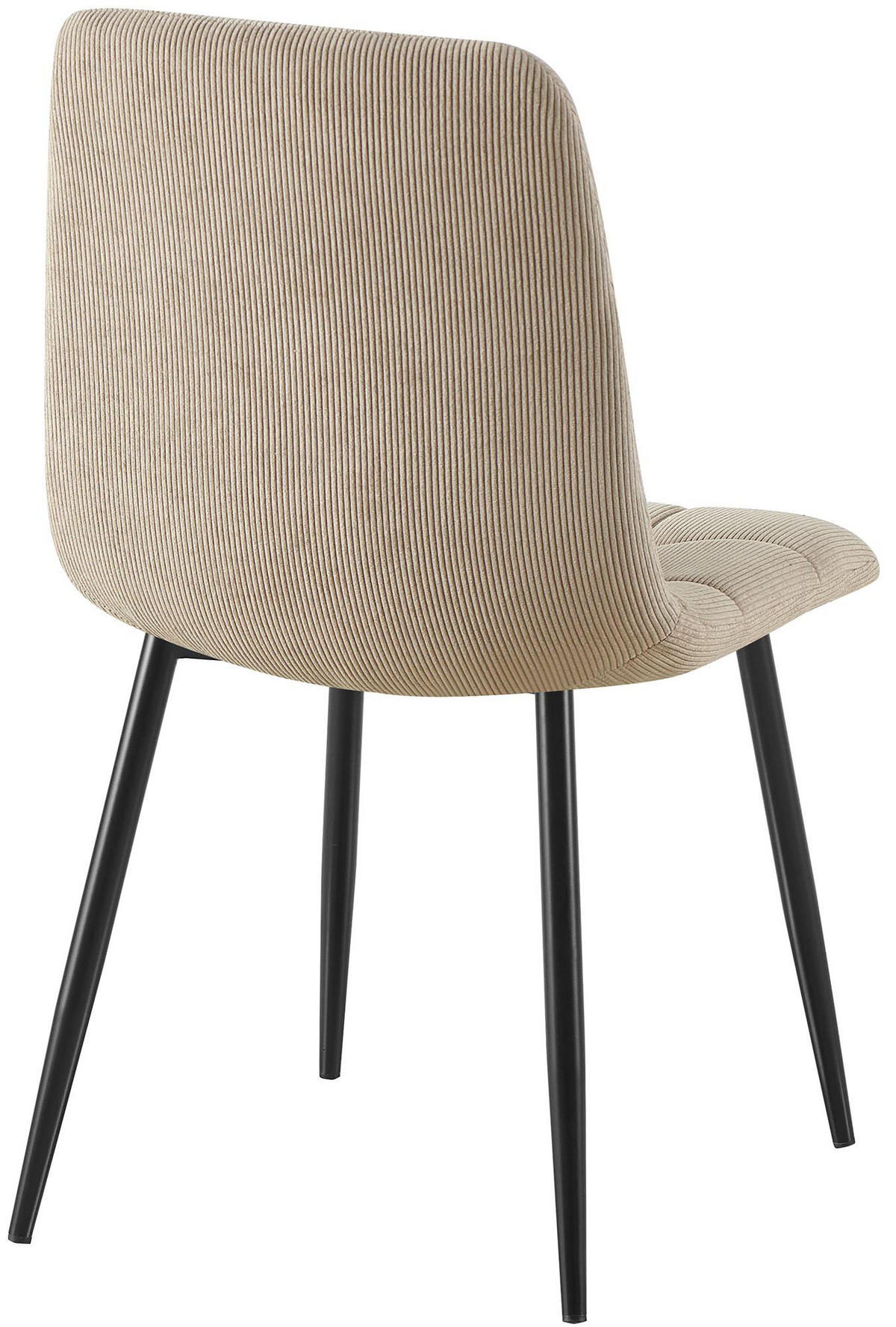 STUHL Cord Taupe - Taupe, Textil/Metall (45/84/55cm) - CLP