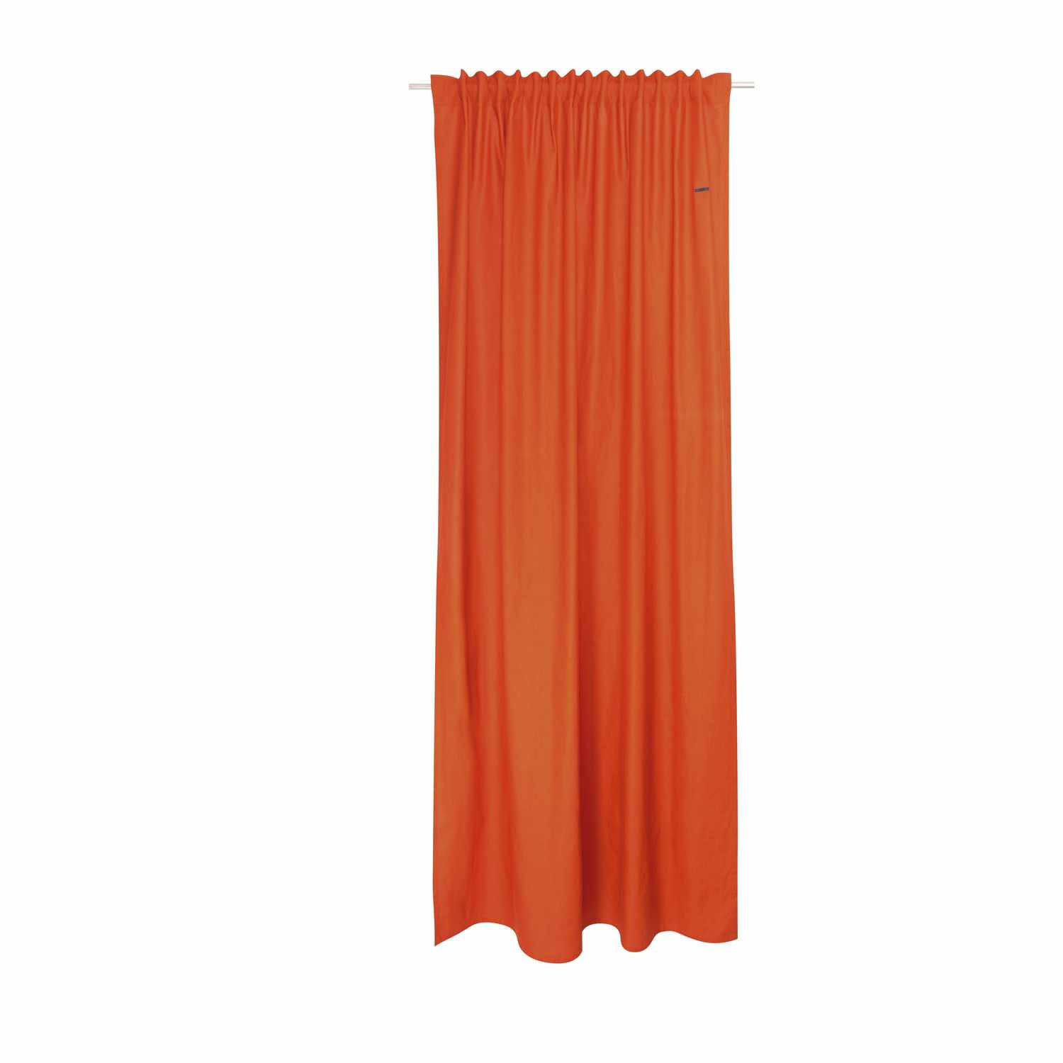 VORHANG MIT SCHLAUFENBAND NEO blickdicht - Orange, Textil (130/0.5/250cm) - Esprit