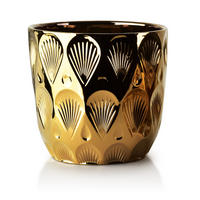 BLUMENTOPF Neva Gold 20/20/19.5 cm Keramik - Goldfarben, Keramik (19.5cm) - Mondex