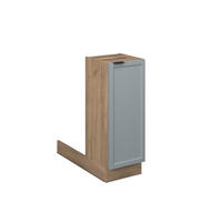 KÜCHENINSEL Fame-Line Hellblau-grau 30 cm ohne AP - Honigeiche/Blaugrau, Holzwerkstoff (30/82/70cm) - Vicco