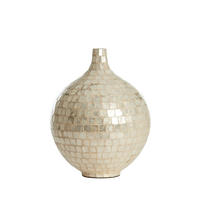 TOPF - Weiß - 28/28/35 cm - Weiß, Holz (35cm) - Light & Living