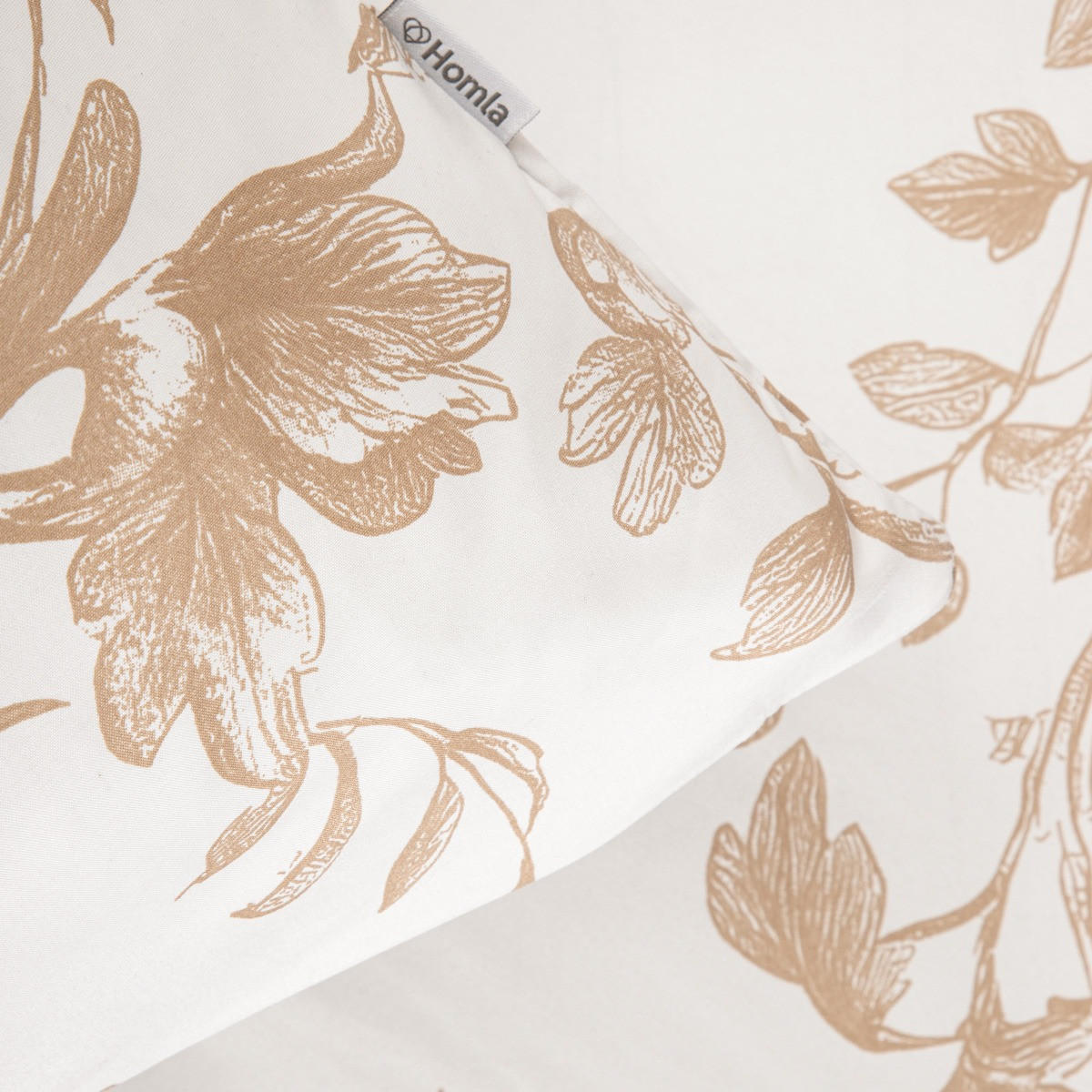 BETTWÄSCHE Elena Mikrofaser 160/200 cm - Beige, Textil (160/200cm) - Homla