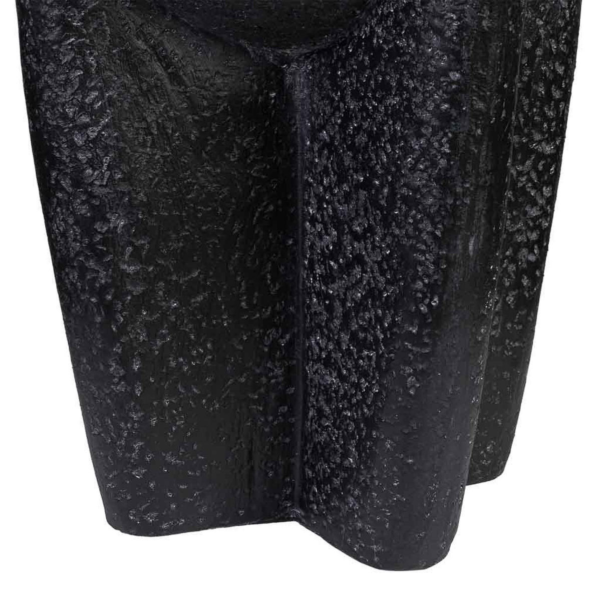 BEISTELLTISCH aus magnesium 38x38x46cm - Schwarz, Stein (46/38/38cm) - Wanderlust