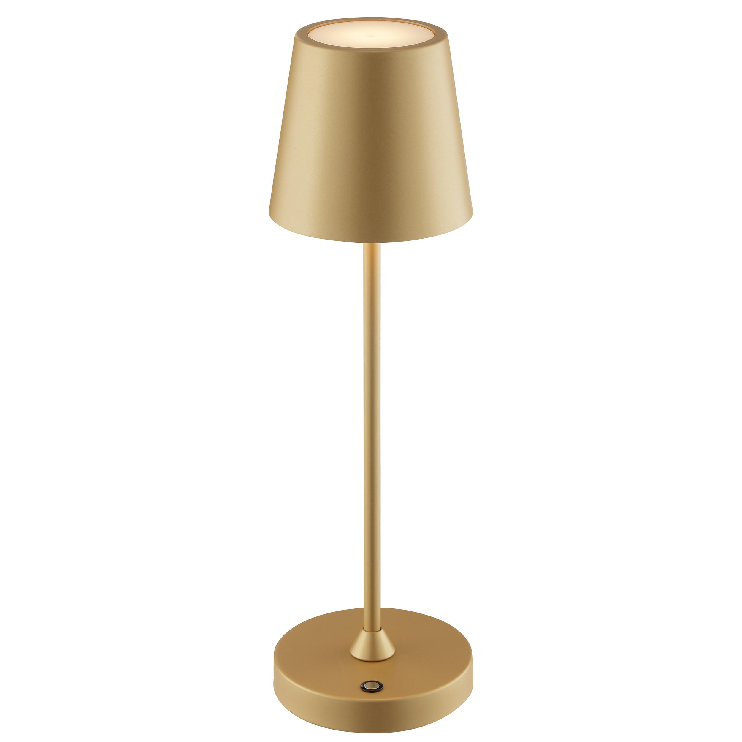 TISCHLEUCHTE Elora Gold matt 11/11/37 cm - Goldfarben, Metall (11/11/37cm) - Brilliant