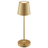 TISCHLEUCHTE Elora Gold matt 11/11/37 cm - Goldfarben, Metall (11/11/37cm) - Brilliant