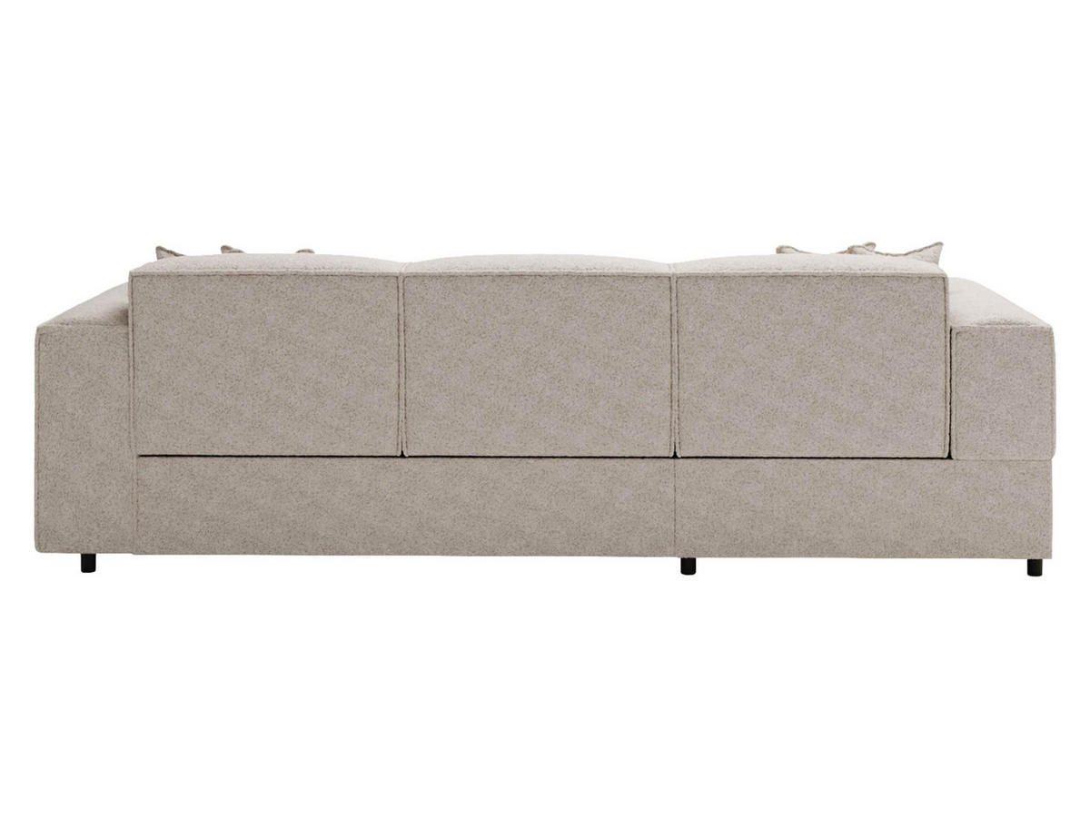 ECKSOFA Santos L, Seite: Links - Beige/Schwarz, Holzwerkstoff/Kunststoff (253/166cm) - MIRJAN24