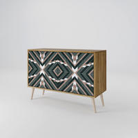 SIDEBOARD DIMENSION DELIGHTS, Eicheneffekt, 111x42x77,5 cm, 2 Türen - Eichefarben/Buchefarben, Holzwerkstoff/Buchenholz (111/77.5/42cm) - SpaceRebels