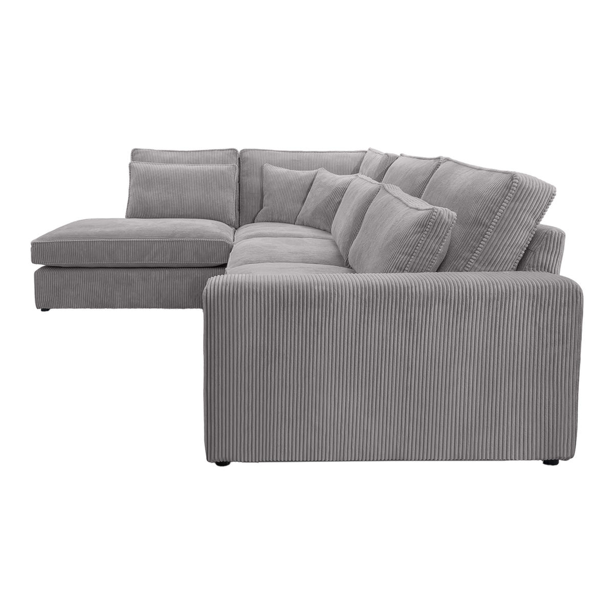 ECKSOFA CAMBO MINI Ohne Schlaffunktion, Hellgrau - Hellgrau, Textil (280/224cm) - Fedve