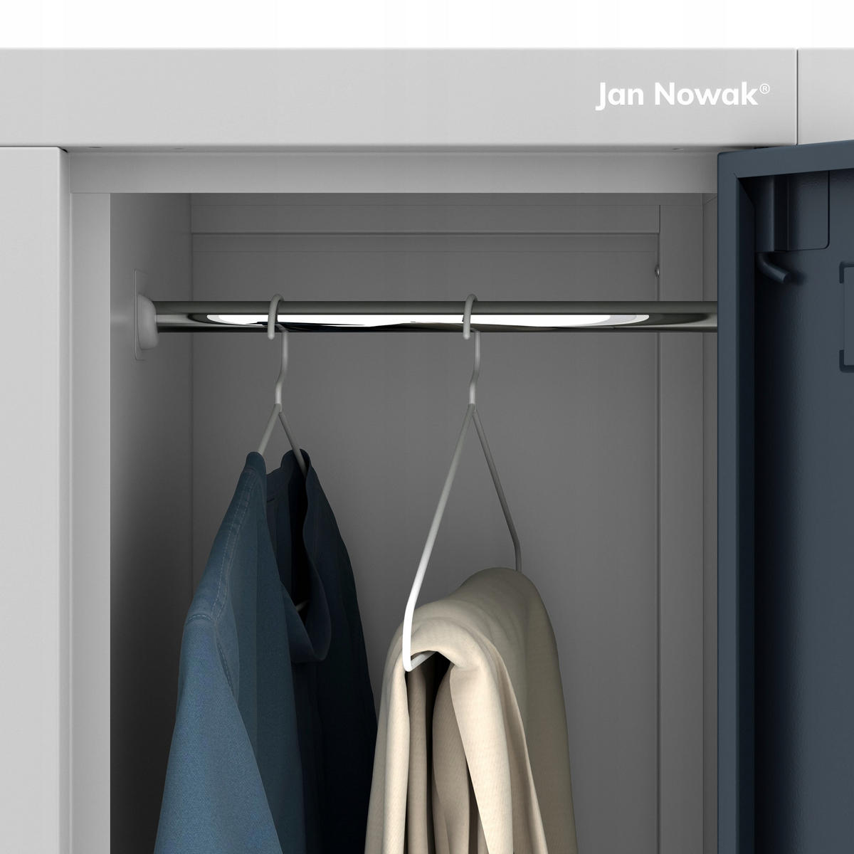 SCHLIESSFACHSCHRANK IGOR - Multicolor, Metall (90/185/45cm) - Jan Nowak