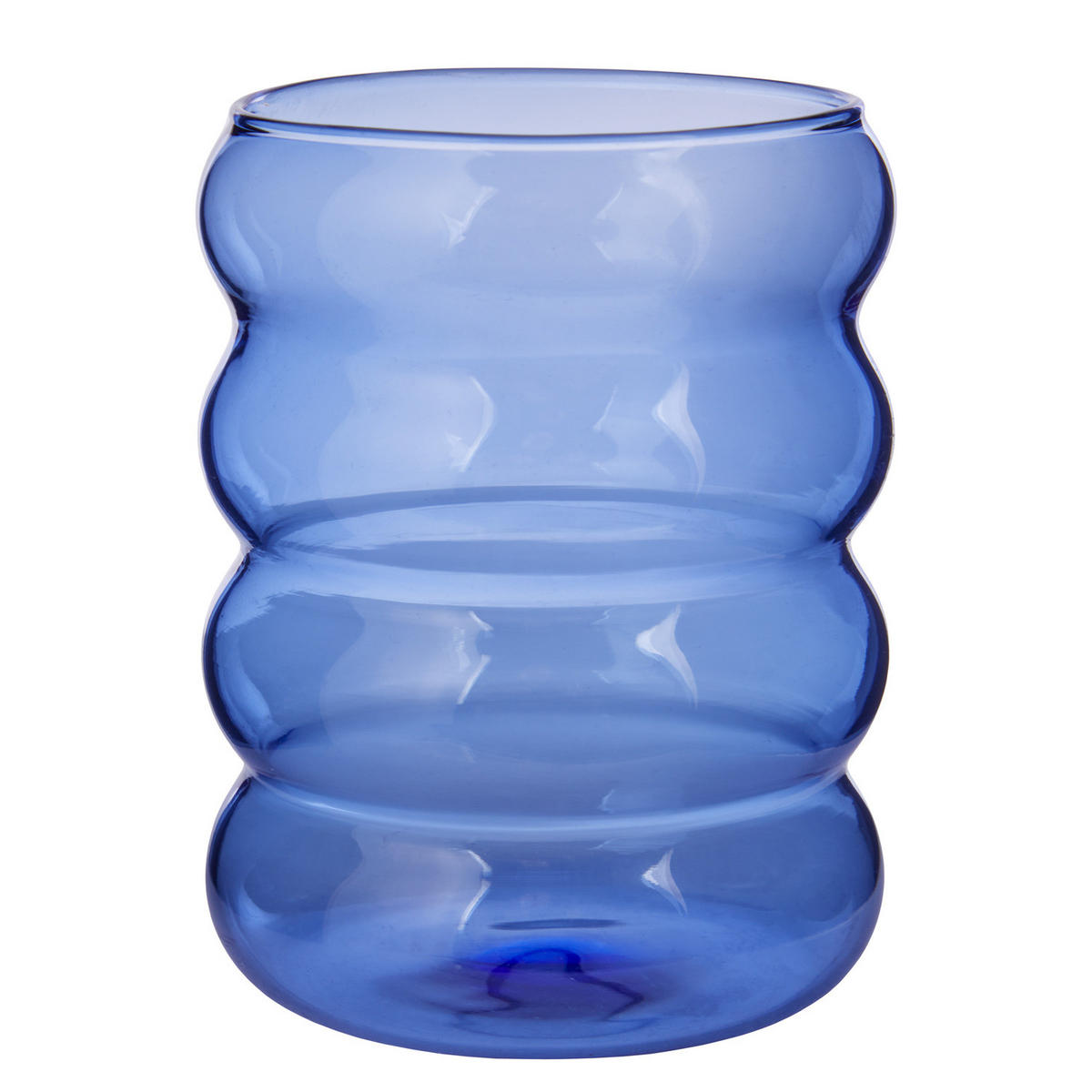 TRINKGLÄSER (6er Set) Hoop 350 ml - Blau, Glas (0.35L) - Butlers