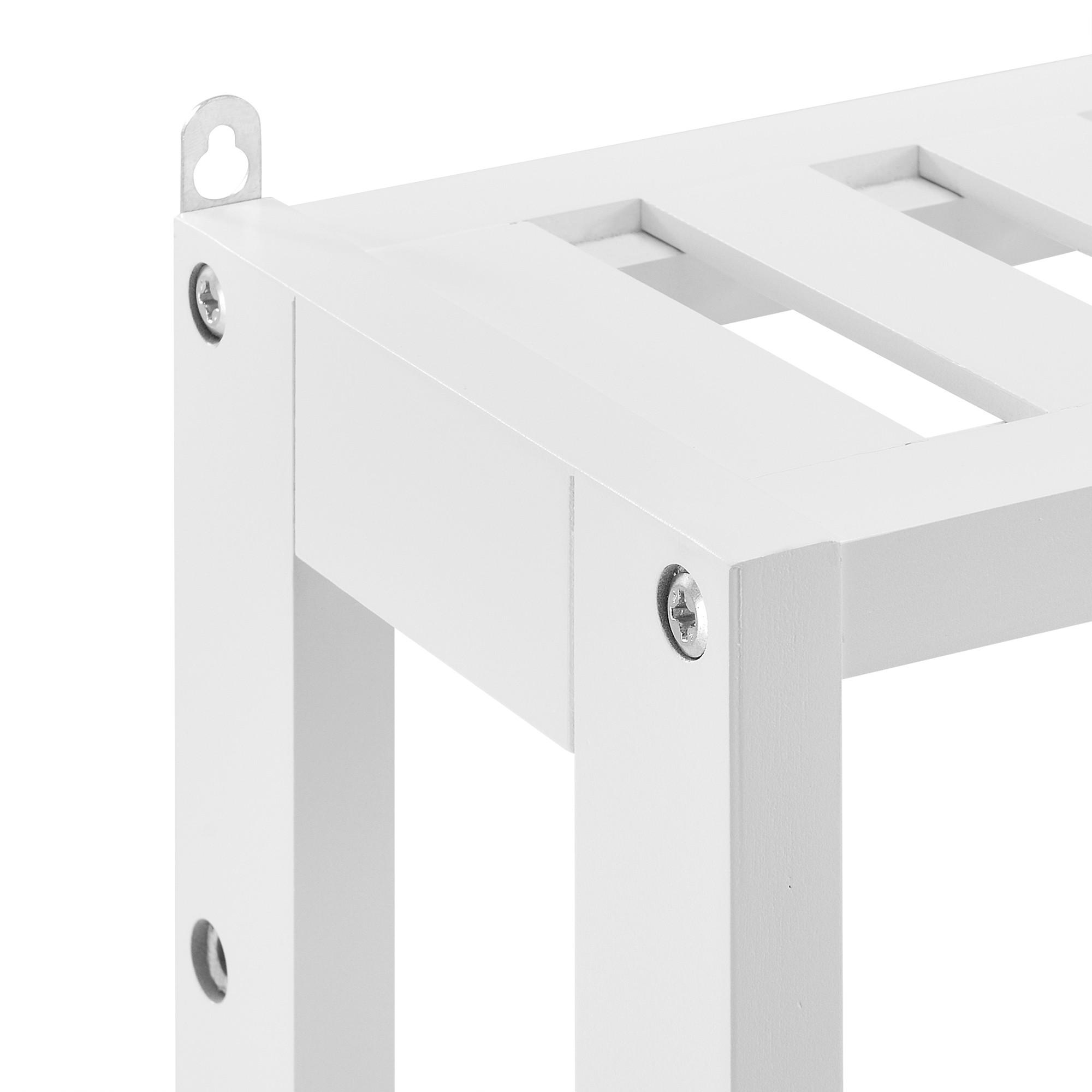 BADEZIMMERREGAL Anderlecht - Weiß, Holzwerkstoff (60/54/15cm) - [en.casa]