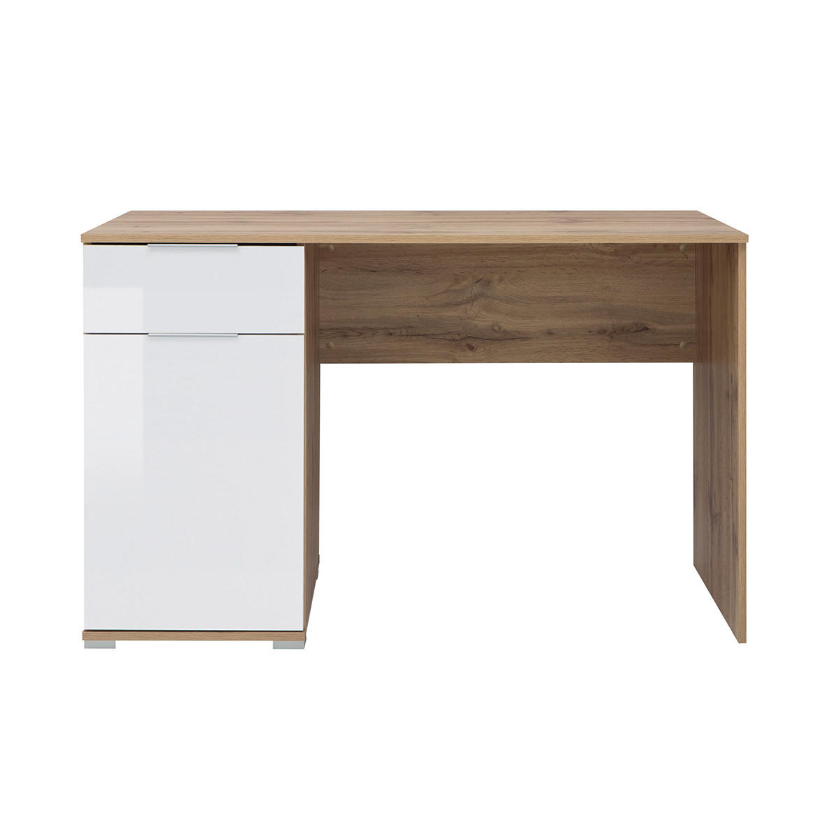 SCHREIBTISCH Selma Weiß und Holz - Weiß, Holzwerkstoff (60/120/76cm) - Petits-meubles