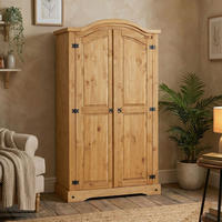 KLEIDERSCHRANK SALSA - Braun, Holz (102/188/56cm) - CARO-Möbel