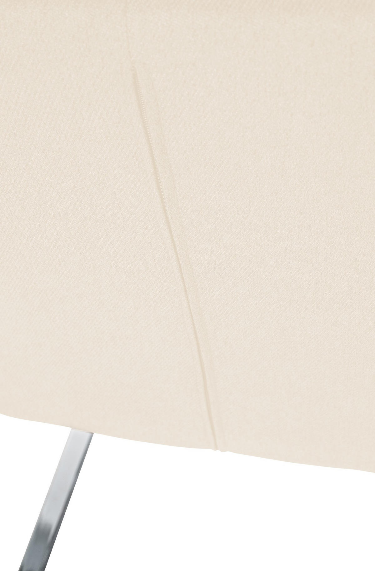 STUHL Pukki Stoff creme - Naturfarben, Metall (57/87/58cm) - TPFLiving