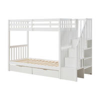 ETAGENBETT - 2 Personen - Holz, Platte - Weiß - - Weiß, Holz (90/190cm) - Vente-Unique
