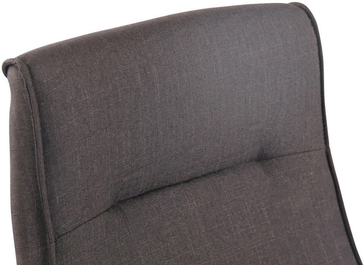 BÜROSTUHL Portofino, Stoff mit Massagefunktion Dunkelgrau - Dunkelgrau, Textil/Metall (63/124/72cm) - TPFLiving