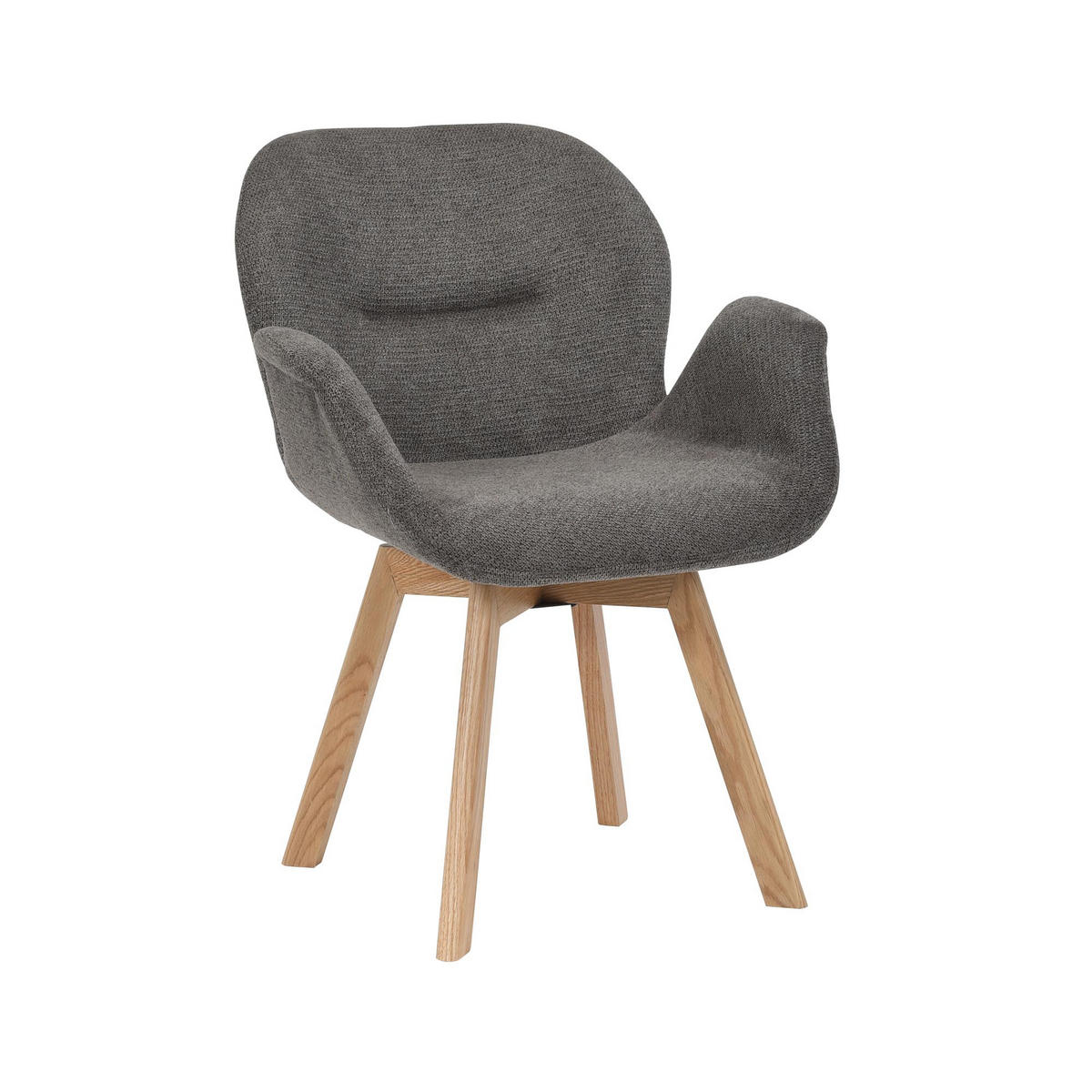 ESSZIMMERSTUHL Jesse Grau 61/59/85 cm 2-er Set - Grau, Textil (59/85/61cm) - Starfurn