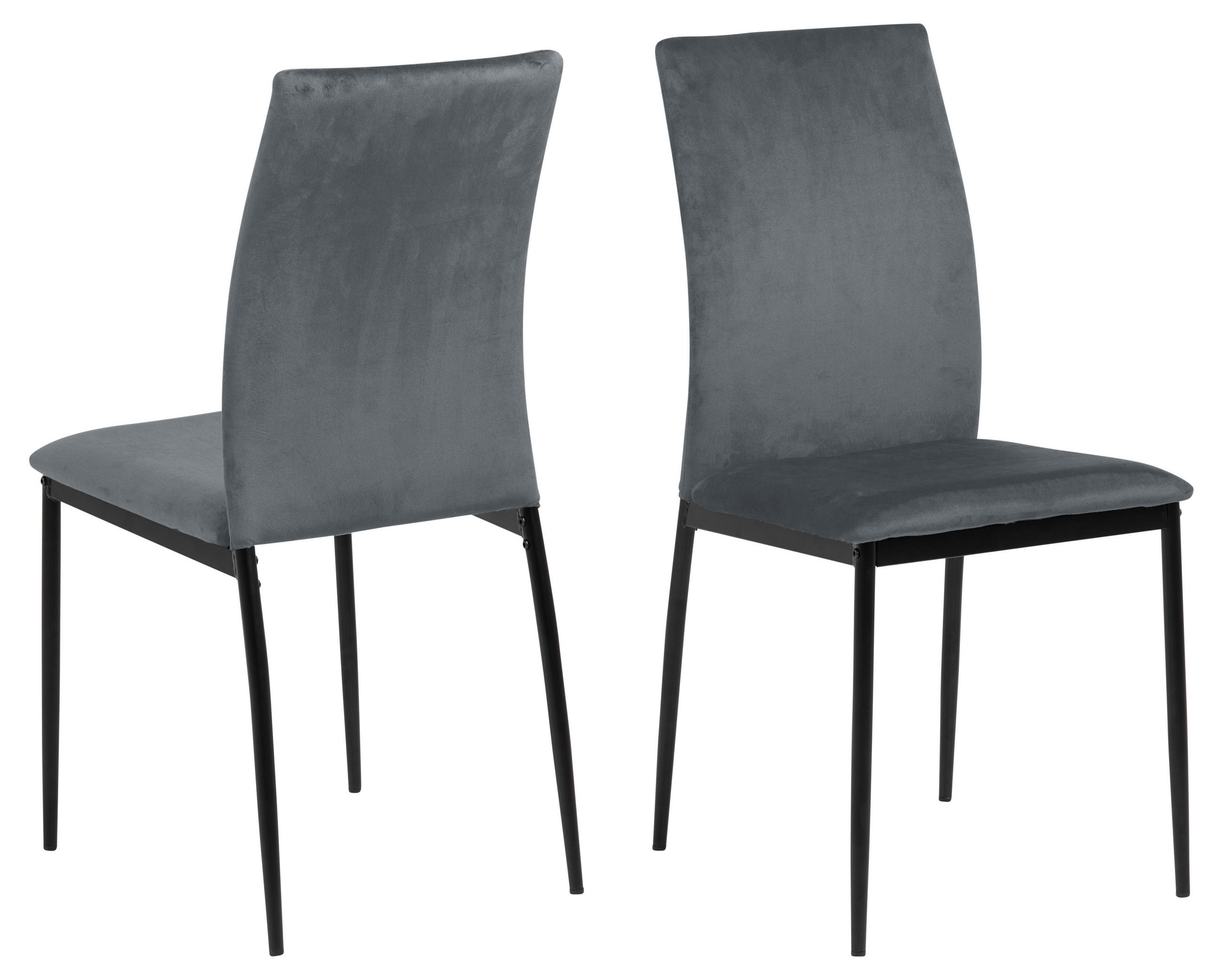 STUHL 4er-Set grau - Grau, Holzwerkstoff (44/92/53cm) - ebuy24