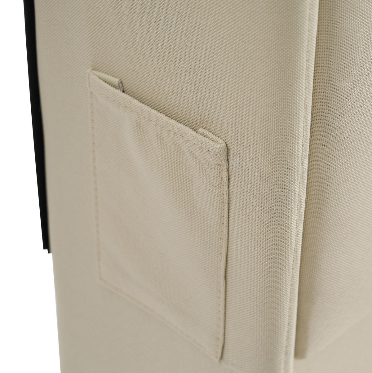 POLSTERBETT aus Leinen 180x200 cm Beige mit LED-Beleuchtung, Ladeanschlüssen und hydraulischem Stauraum - Beige, Textil (180/200cm) - IVMEU
