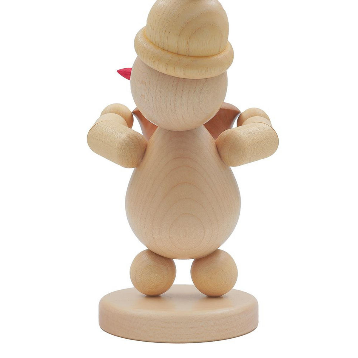 HOLZFIGUR Schneemann Junior Lichthalter rechts16 cm - Multicolor, Holz (10/1/0.1cm)