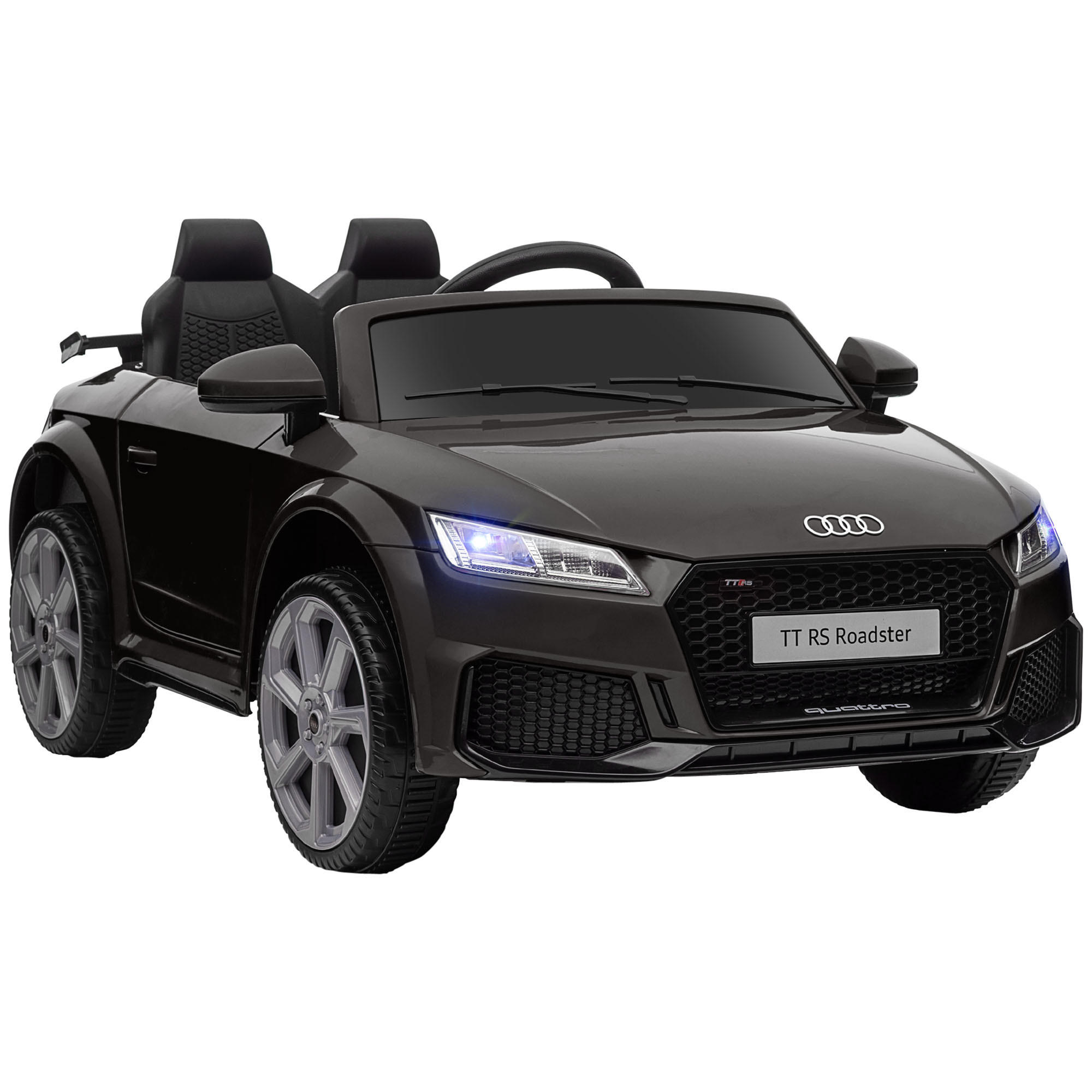 HOMCOM DĚTSKÉ elektrické auto 12 V s dálkovým ovládáním 2,4 GHz, hudbou, černé