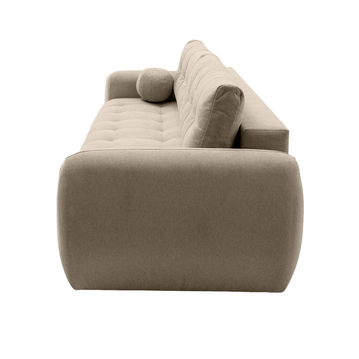 SOFA ARNIS mit Schlaffunktion, Beige - Beige, Textil (252/70/105cm) - Fedve