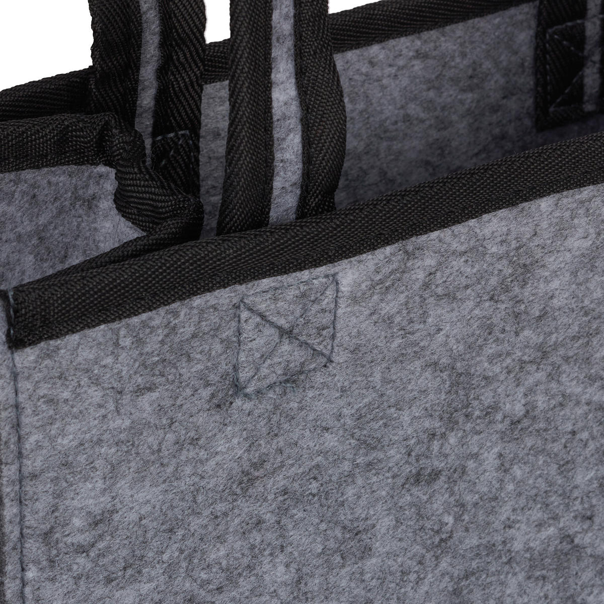 6ER Flaschenträger - Grau, Textil (24/33/15cm) - Relaxdays