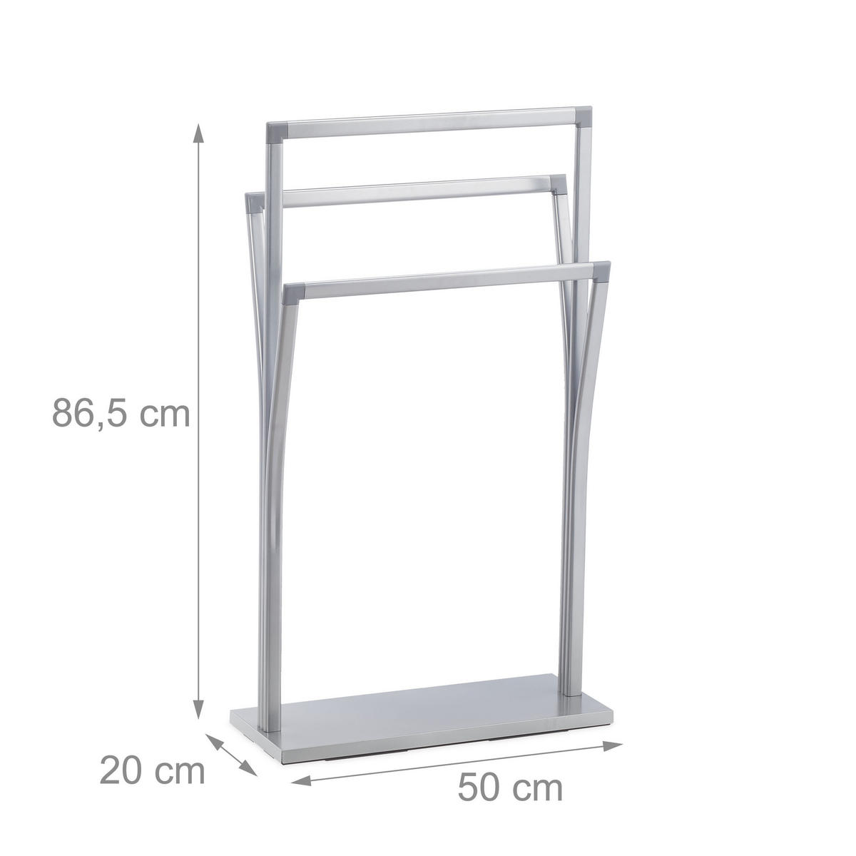 HANDTUCHHALTER - Multicolor, Metall (50/86.5/20cm) - Relaxdays