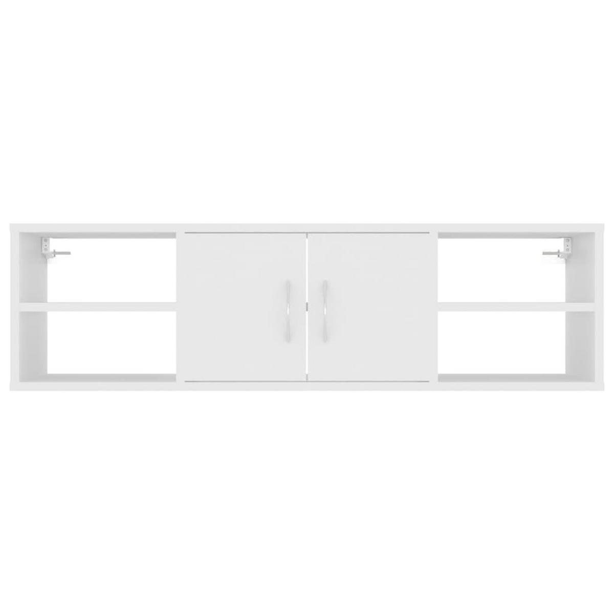 HÄNGEELEMENT mit 6 Fächer 102/30/29 cm aus Holzwerkstoff Weiß - Weiß, Holz (102/29/30cm) - vidaXL