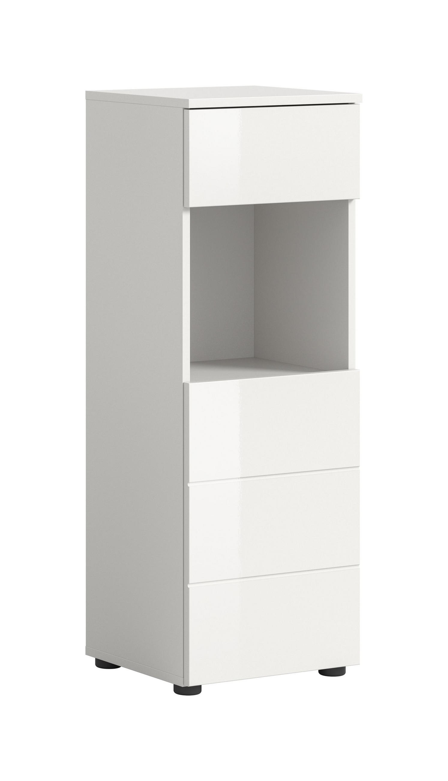 Homes & Jones Standschrank Weiß 38x106x34 cm