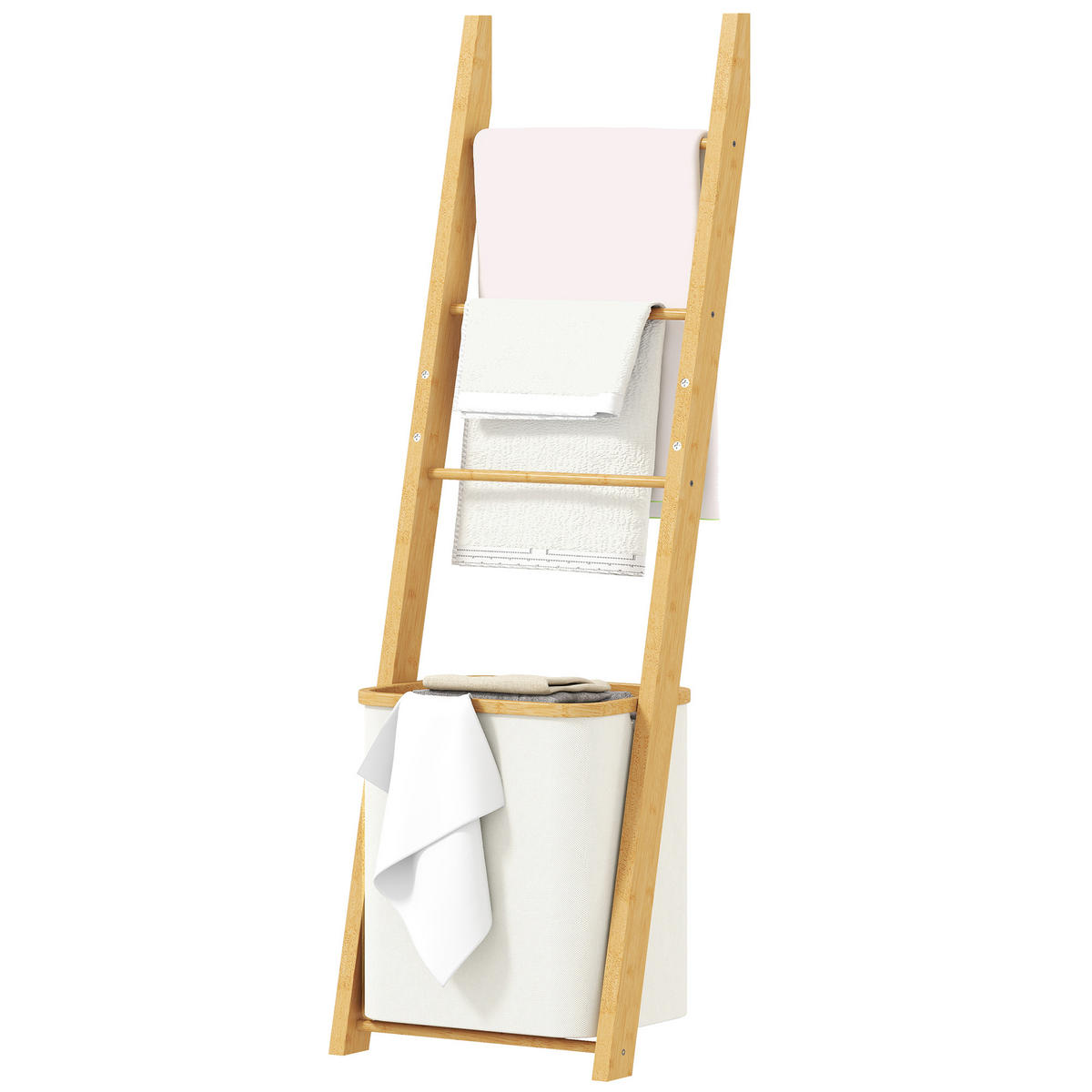 BADREGAL DE-10537 Cremeweiß - Creme, Naturmaterialien (35/133/43cm) - ComfortXL
