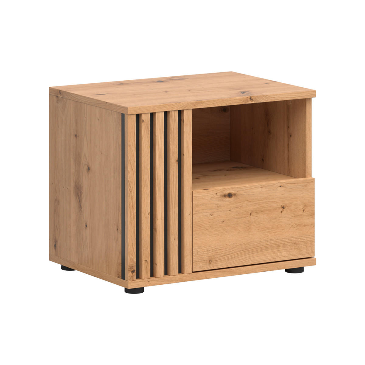 NOČNÍ STOLEK Ezra Dřevo - hnědá, kompozitní dřevo (55/46/40cm) - Petits-meubles