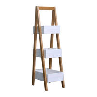 BADEZIMMERREGAL Weiß 30/21/81 cm - Weiß, Holzwerkstoff (30/81/21cm) - Mobili Rebecca